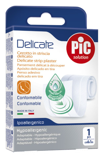 PIC Cerotto Strip Delicate Striscia Antibatterica 1 pezzo 6x100 cm